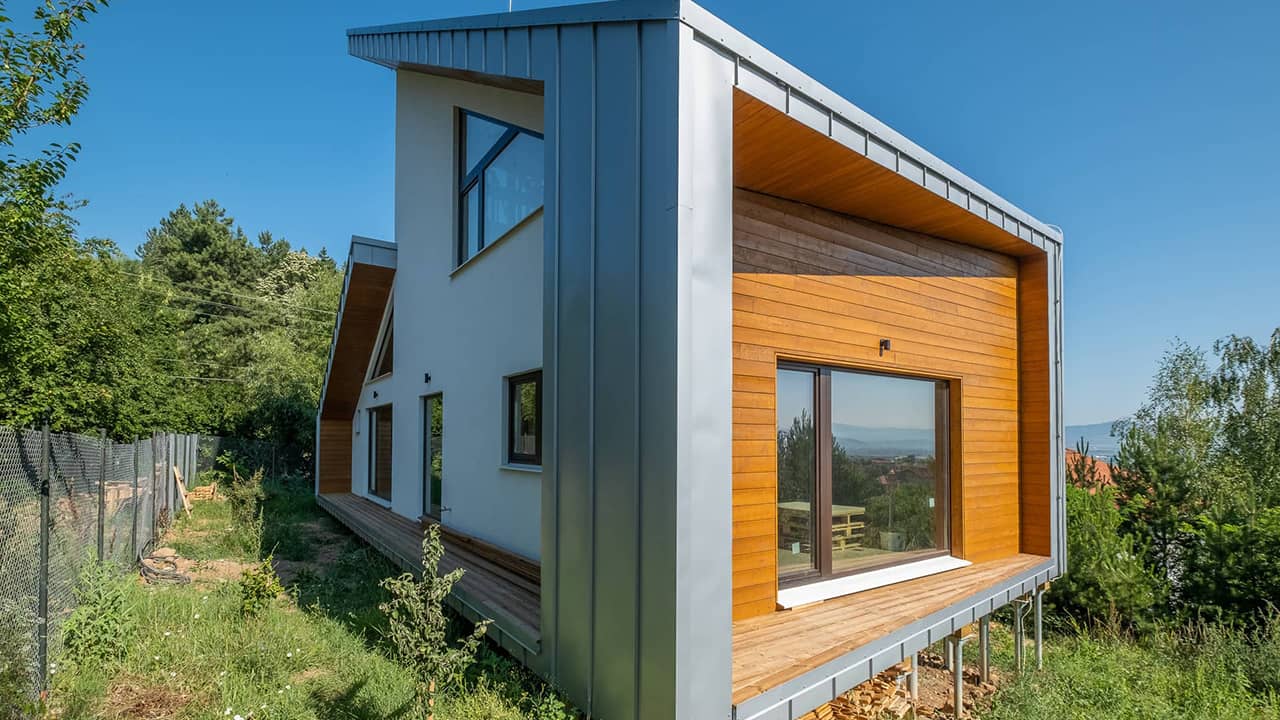 Сглобяема нискоенергийна дървена екологична къща Спонец